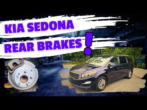 How To Replace Rear Brake Pads &amp; Rotors | Kia Sedona 2015-2021 |