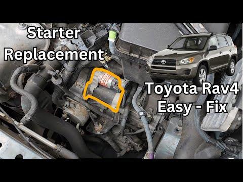 How to Replace the Starter on a Toyota RAV4 (4-Cylinder 2.5L) – Step-by-Step DIY Tutorial