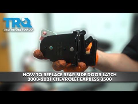 How to Replace the Rear Door Lock Actuator on a 2016 Chevrolet Express 3500