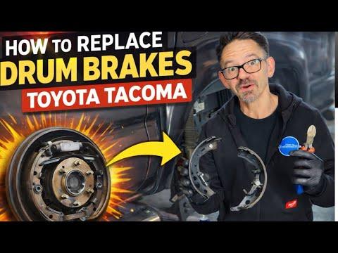 How to Replace Rear Brake Shoes and Drums on a 2005-2023 Toyota Tacoma (Trim: SR)