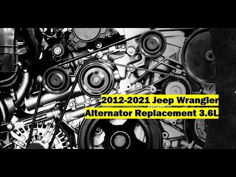 2012 2021 Jeep Wrangler Alternator Replacement 3 6L