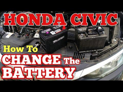 How to Change the Battery Honda Civic 2016 2017 2018 2019 2020