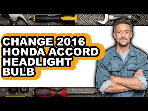 How To Change 2016 Honda Accord Headlight Bulb (UPDATED)