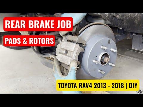Toyota RAV4 2013–2018 | Rear Brake Pads &amp; Rotors Replacement (DIY on 2018 XLE)