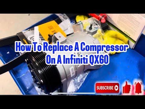 How to Replace the A/C Compressor on a 2016-2020 INFINITI QX60 (R-134a System) (Trim: Base | Engine: V6 3.5L)