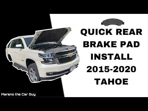 10 minute rear brake pad install 2015-2020 Chevy Tahoe