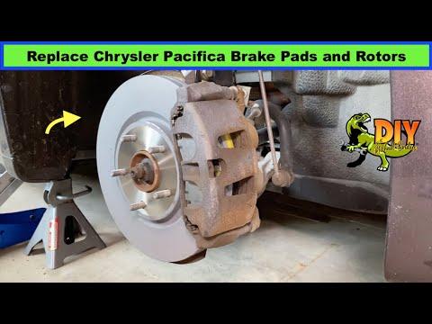 Replace 2018 Chrysler Pacifica front brake pads and rotors 2017-2025