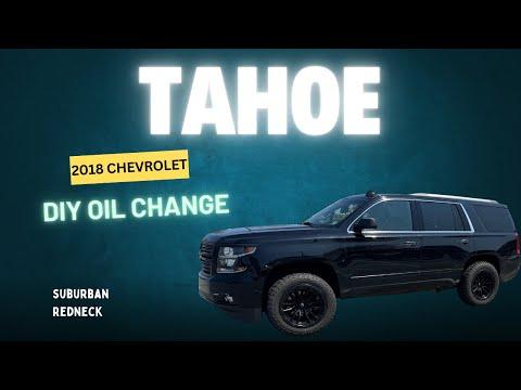 2018 Chevrolet Tahoe Oil Change (15mm socket, 8 Quarts 0w20) 5.3L