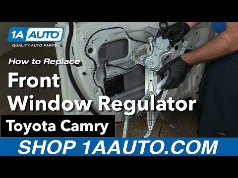 How to Replace the Front Window Regulator on a 2011 Toyota Camry (Driver or Passenger)
