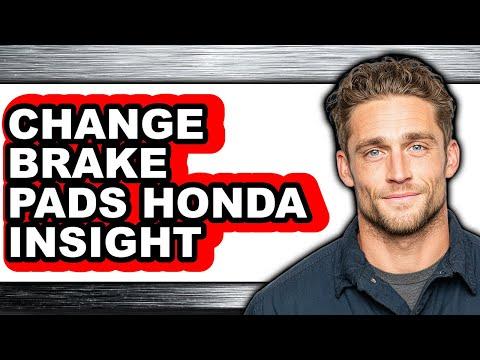 How to Replace Rear Brake Pads on a 2019-2022 Honda Insight
