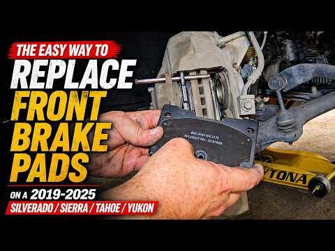 How to Replace the Front Brake Pads on a 2019-2025 Silverado and Reset the Service Light.
