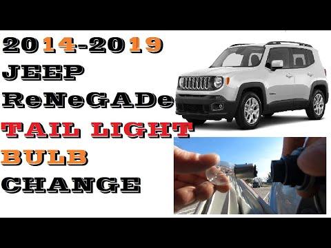How to Change Replace Tail light bulbs in Jeep Renegade 2014-2019