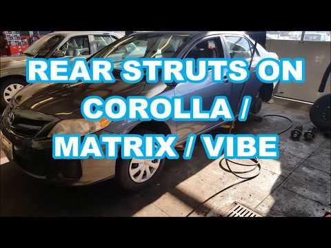 09-13 COROLLA REAR STRUT REPLACEMENT also MATRIX / VIBE how to replace