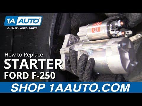 How to Replace Starter 11-16 Ford F250
