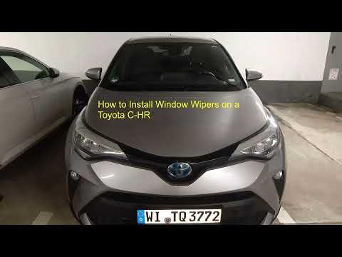 How to Replace Front Windshield Wiper Blades on a 2018 Toyota C-HR (Service Position)