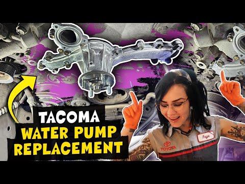 Replacing the Water Pump, Thermostat, Water Bypass Hoses, Drive Belt, &amp; Pulleys on a Toyota Tacoma!!