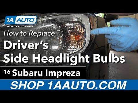 How to Replace Headlight Bulbs 11-16 Subaru Impreza