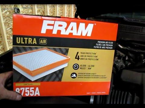 Air filter replacement 2014 Chevy Silverado