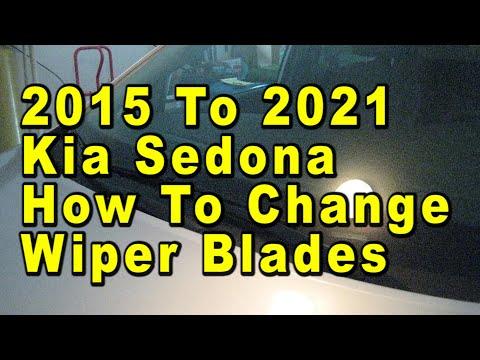2015 To 2021 Kia Sedona How To Change Windshield Wiper Blades With Sizes &amp; Part Numbers