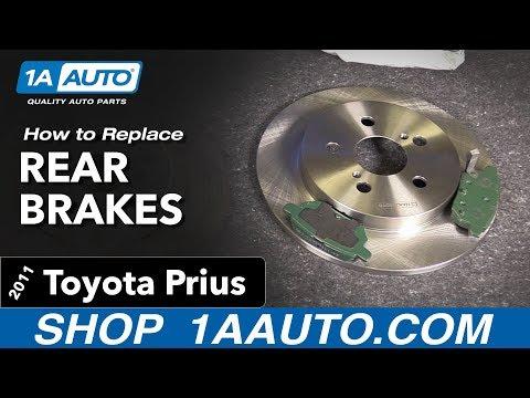 How to Replace Rear Brakes 10-17 Toyota Prius