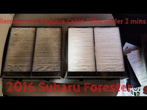 How to replace Cabin Filter 2016 Subaru Forester