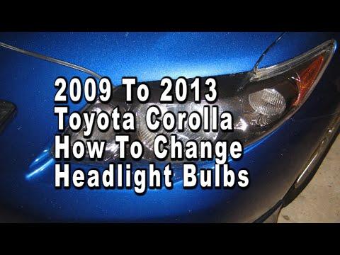 How to Replace Both Headlight Bulbs on a 1993-2015 Toyota Corolla