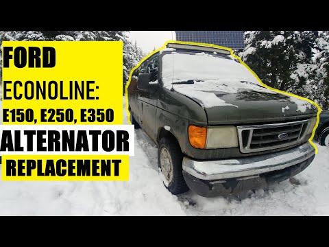 ALTERNATOR REPLACEMENT FORD ECONOLINE E150, E250, E350 all models (tricks &amp; tips)