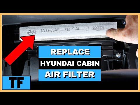How to Replace the Cabin Air Filter on a 2010-2018 Hyundai Tucson (Engine: Inline 4 2.4L)