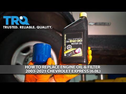 How to Change Oil 2003-2021 Chevy Express