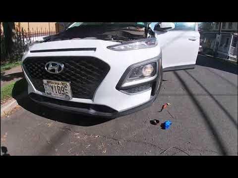 2018 Hyundai Kona head light bulb replacement using Philips H7 PBR2 Vision