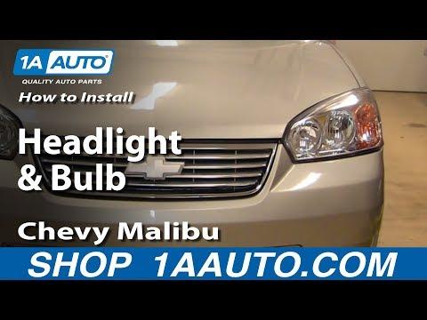 How to Replace Headlight Bulbs on a 2004-2012 Chevrolet Malibu (Low Beam 9006 / High Beam 9005)