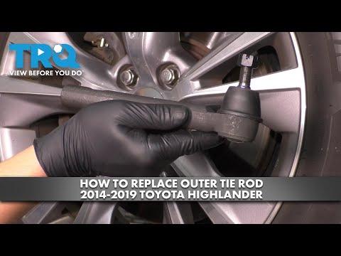 How to Replace the Outer Tie Rod End on a 2013 Toyota Highlander