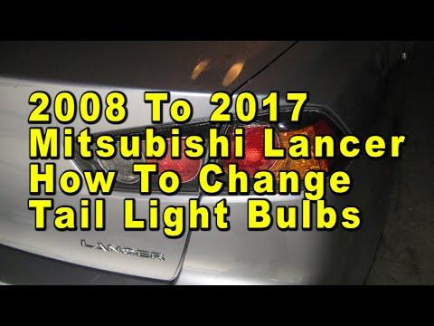 How to Replace Taillight Bulbs on a 2004-2017 Mitsubishi Lancer (Left & Right) (Trim: GT | Body: Sedan)