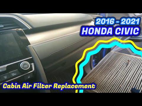 How to Replace the Cabin Air Filter on a 2016-2025 Honda Civic (Step-by-Step) (Engine: Inline 4 2.0L)