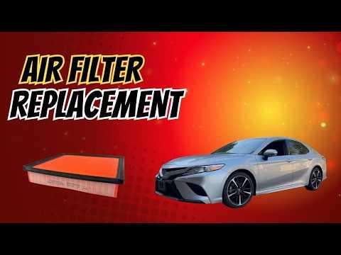 2020 Toyota Camry Air Filter Replacement | How To Replace Engine Air Filter (17801-F0050)