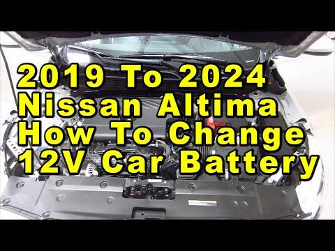 2019 To 2024 Nissan Altima How To Change 12V Car Battery With Group Size &amp; Part Numbers