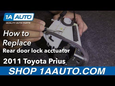 How to Replace the Rear Door Lock Actuator on a 2016 Toyota Prius C