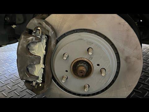 How To Change Front Brake Pads And Rotors On A 2016 Toyota Sienna Limited Minivan (Removal)