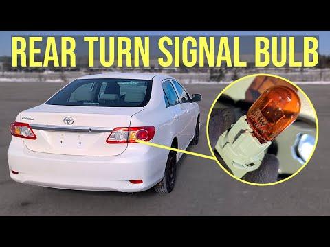 How to Replace Rear Turn Signal Bulbs on a 2009 Toyota Corolla (Trunk Access)