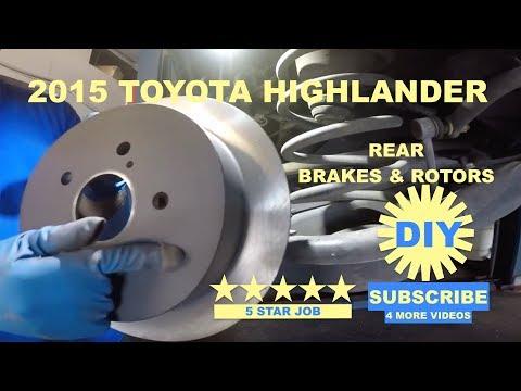 How to replace rear Brakes and Rotors on 2015 Toyota Highlander