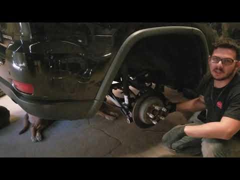 2014 Jeep Grand Cherokee v6 3.6 rear brake pad replacement