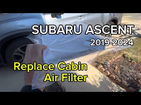 SUBARU ASCENT - How to Replace the Cabin Air Filter | 2019-2024
