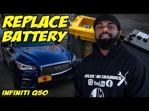 How to replace battery infiniti Q50 Q60