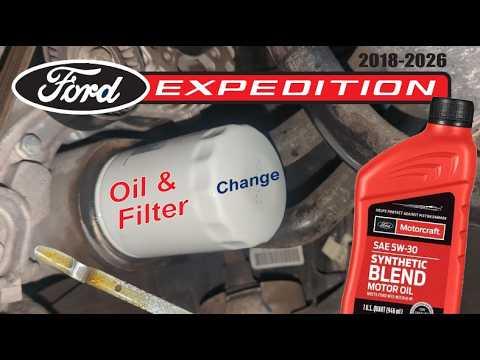 2018-2024 Ford Expedition: Oil &amp; Filter Change (3.5L Ecoboost)