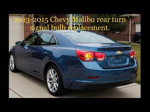 2013-2015 Chevy Malibu how to replace rear turn signal bulb.