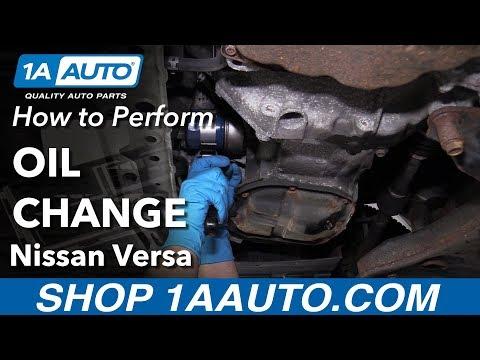 How to Change Engine Oil & Replace the Oil Filter on a 2007-2017 Nissan Versa (Engine: Inline 4 1.6L)