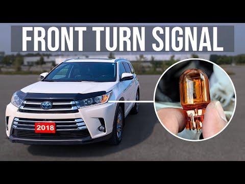 How to Replace Front Turn Signal Bulb - Toyota Highlander (2014-2019)