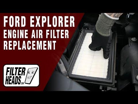 Engine Air Filter Replacement 2011 Ford Explorer V6 3.5L