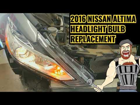 2013 - 2018 NISSAN ALTIMA HEADLIGHT BULB REPLACEMENT 2013 2014 2015 2016 2017 2018