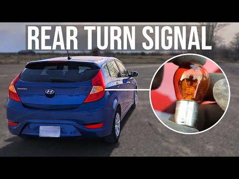 Replace Rear Turn Signal Bulb - Hyundai Accent Hatchback (2012-2017)
